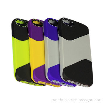 Colored Drawing Two Color TPU Cases for iPhone 5G/5s, Fashionable Design